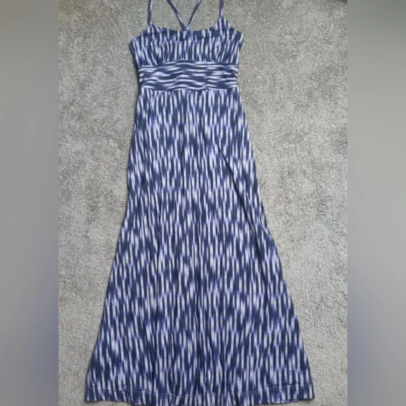 Eddie Bauer Travex Aster Space Dye Racetrack Maxi Dress - Picture 1 of 5